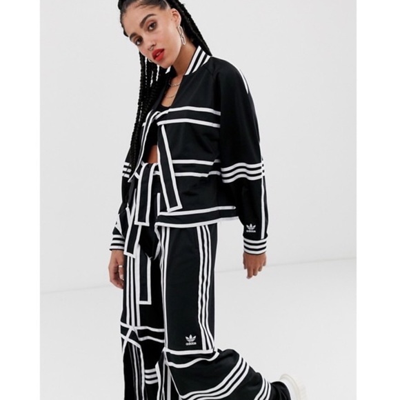 📌  ADIDAS Ji Won Choi striped jersey track jacket - Picture 1 of 1